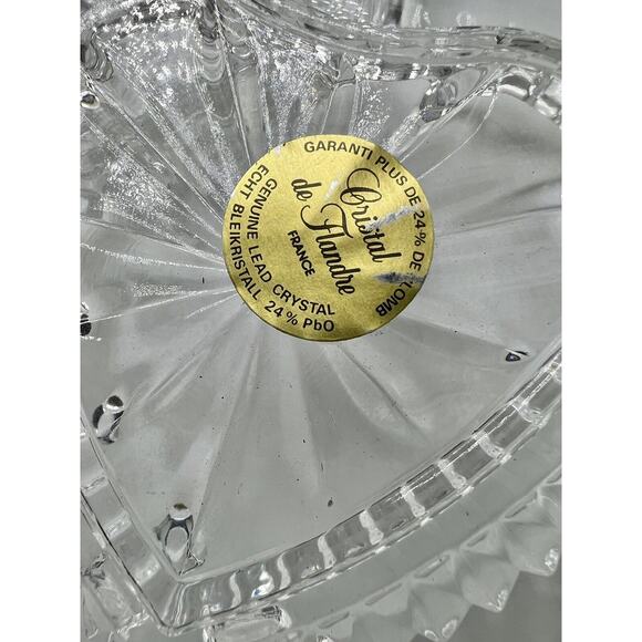 COEUR Crystal Heart‎ Shaped Box 24% Lead Crystal 4” Made In France NEW IN BOX - Picture 4 of 7
